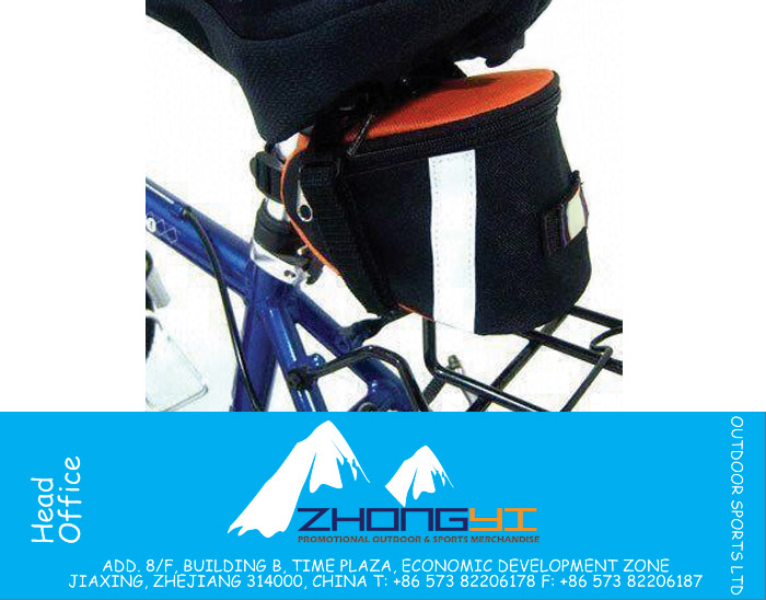 Bicycle Bag with Nylon Zipper and Webbing