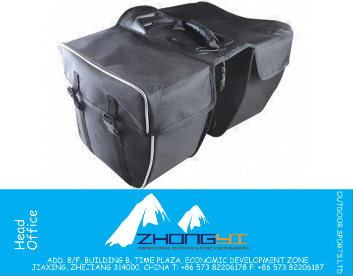 Waterproof E-bike Carrier Bag, Fixed on Rear Rack