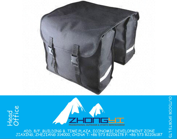 Durable Bicycle Carrier Bag, Fixed on Rear Rack, Waterproof