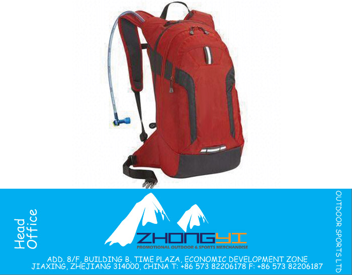 Hydration Pack with Padded Back and Two Adjustable Shoulder Straps