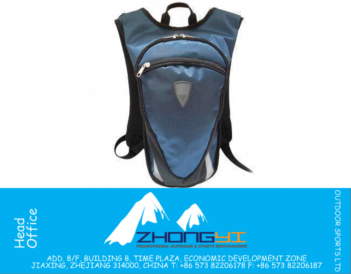 Bike Backpack with One Large Main Compartment and Front Zipper Pocket