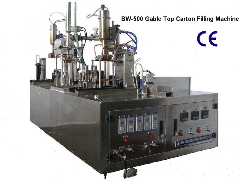 Small Type Manual Beverage Gable-Top Carton Filling Machinery (BW-500)