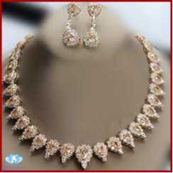 great fashion zircon jewelry sets plated platinum