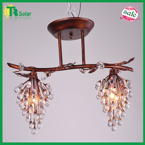 2 lighting K9 Crystal pendant light with grape type for living room & dinner room.etc