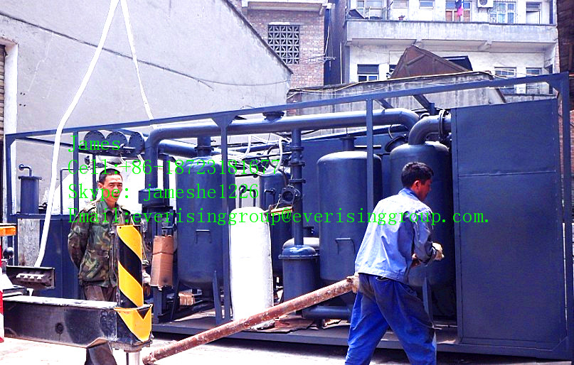 Pyrolysis tyre oil distillation plant, convert tyre oil ,waste black car oil into diesel .