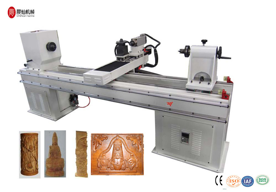 CNC wood turning lathe for cylinder woodworking