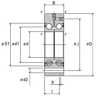 NSK BSF50140 Ball Screw Support Bearings