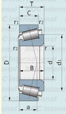 Taper roller bearings TIMKEN H913849/H913810