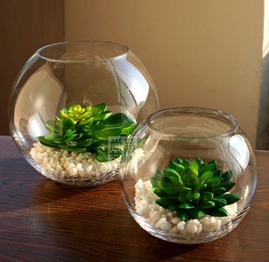 Glass vase fashion home decor furnishing