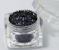 Black PET Color Glitter Powder Crafts 1/24& quot; In The Square Bottle