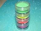 PET Color Fine Glitter Powder , Nail Glitter Powder