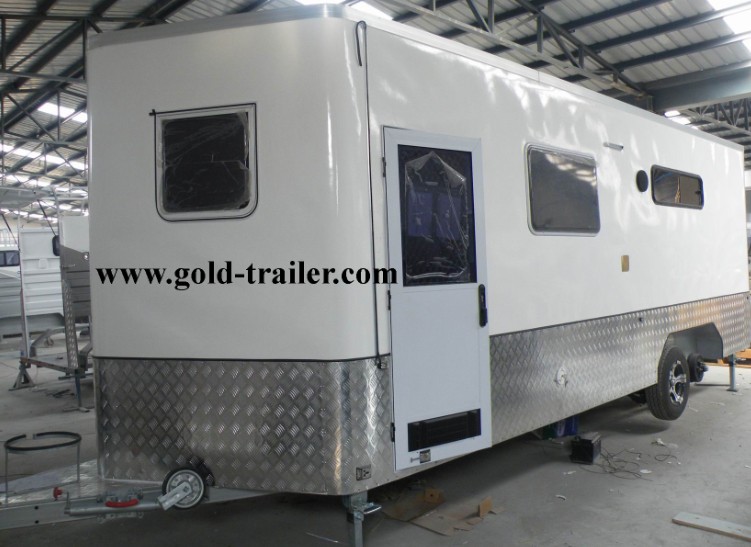 FRP Panel Caravan Trailer/Sandwich Panel Caravan /Caravan Trailer for Motorcycle /Toy Hauler Trailer