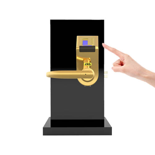 Biometric Fingerprint Pin Code Wood Lock ZKS-L1G