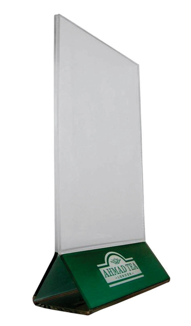 acrylic menu holder plastic table menu stand