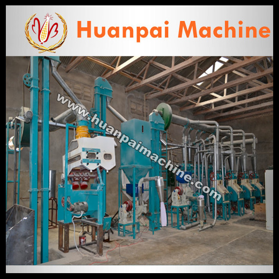 100t/day maize meal milling plant，maize/corn flour milling machine