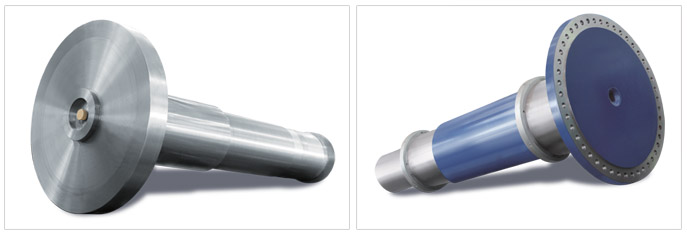 Forged turbine main shaft for wind power generator