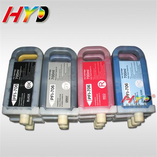 Compatible PFI-706 ink cartridges for Canon iPF8300/iPF8400/iPF9400 ink cartridge with chip & pigment ink