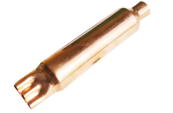 Copper muffler for refrigerator and air conditioner