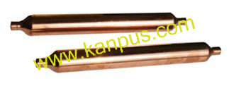 Copper accumulator for refrigerator and freezer