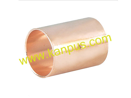 Copper Coupling with Dimpled Tube Stop C x C (staked stop coupling)