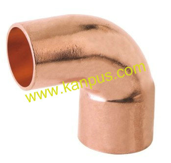 90 degree copper Fitting Elbow Long Radius Ftg x C (90 degree long elbow, copper elbow, copper fitting, HVAC/R fitting)