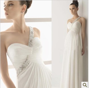 	  2013 White Wedding Dress