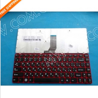 russian keyboard for lenovo G480, G480A, G485, G485A, Z380, Z480, Z485 with red frame V116920WS1 RU 25202307 AELZ1700170 new