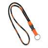 900  * 5mm Woven Neck Lanyard For Key With Ring , Plastic Buckle