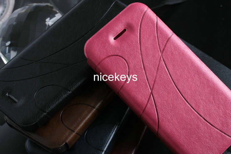 Luxury PU Leather Flip Case for IPHONE5 5S 5G 