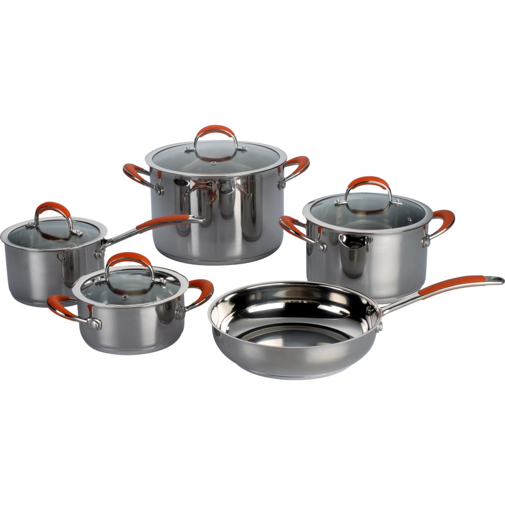 9pcs high quality stainless steel cookware set