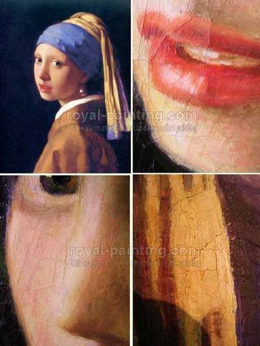 cracked oil painting/aged oil painting/hand-painted oil painting/portrait painting