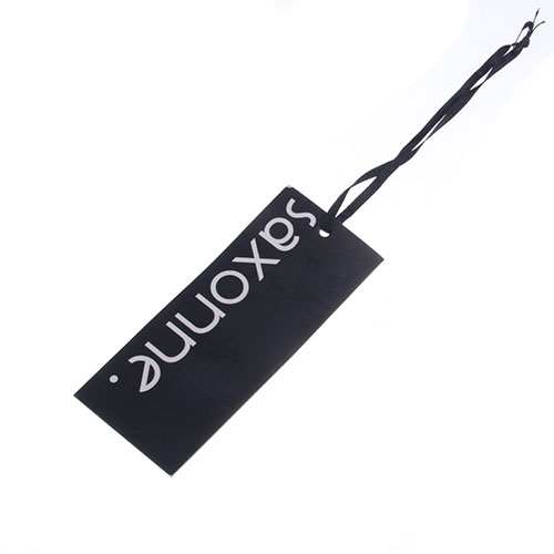 hang tags with a safety pin for garment
