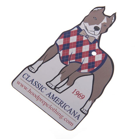glossy lamination hang tags for apparel