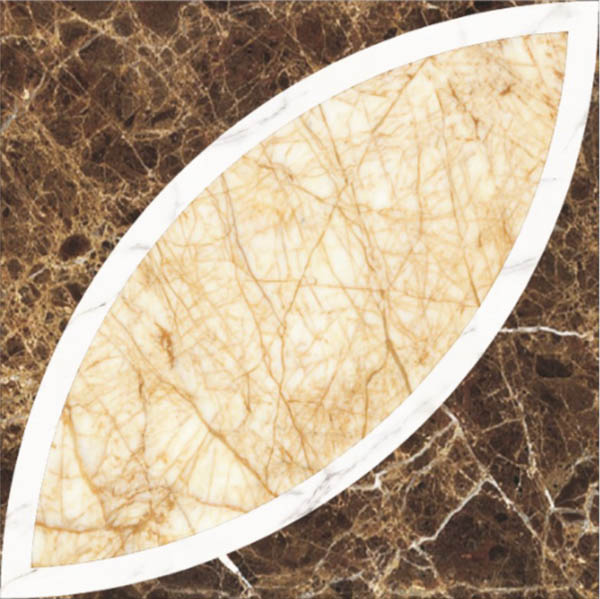 Louis Flower, water scalpel pattern, marble tiles