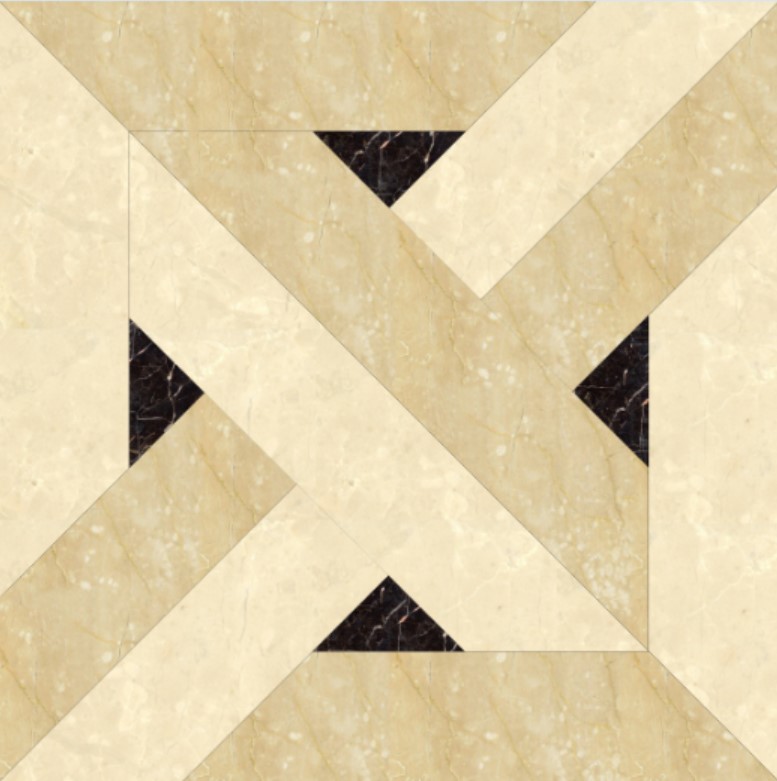 Milan Fashion, Water-cutting pattern, magic cube marble tiles