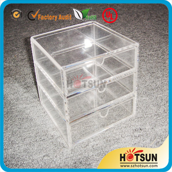 New Clear Acrylic Jewelry Display Box With Drawers  
