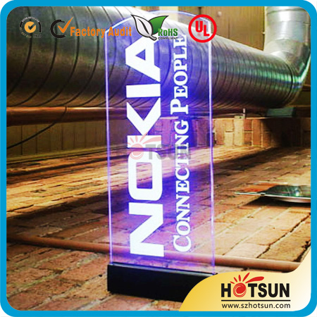 acrylic advertising board with led light