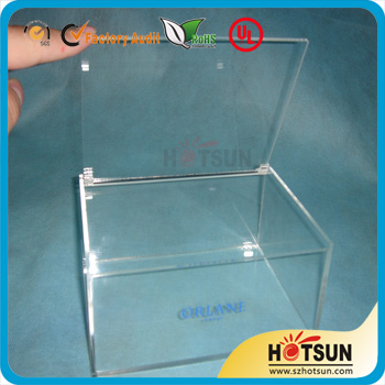 high clear acrylic box with lids