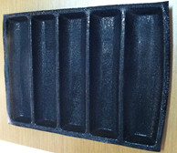 silicone perforated Bread Baking Forms 5 channels Sub roll bread baking tray woven glass fabric bread mold