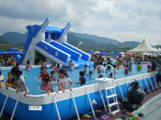 inflatable water park for kids and adult, pvc aqua park					 