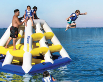 large inflatable pool slide for playground 