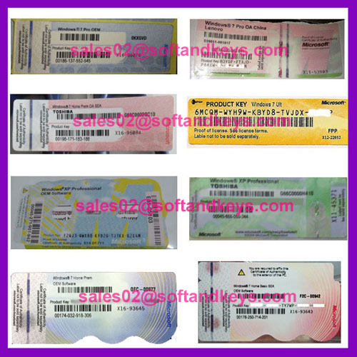 Genuine OEM Software Key COA Label License Sticker