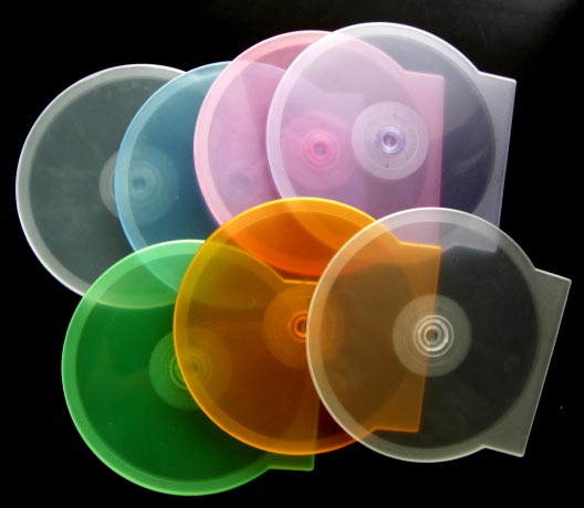 Color ClamShell Case Transparent Single 