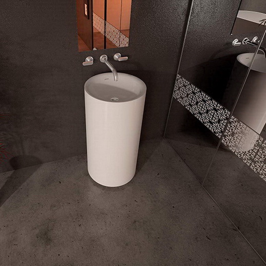 Modern Bathroom Sink  BS-L3 | White