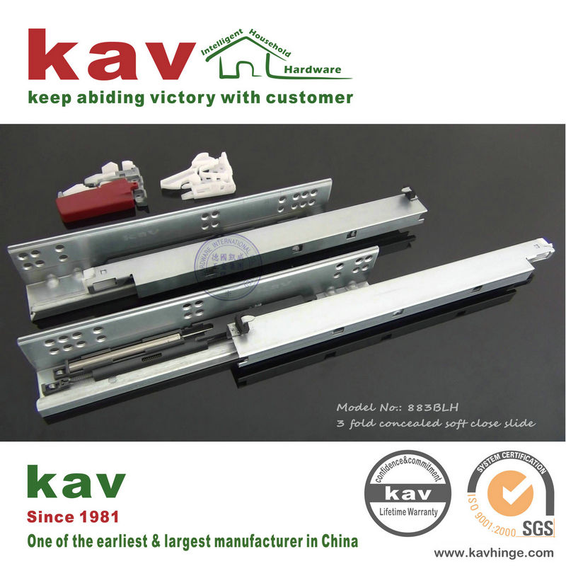drawer runner|full extension concealed soft close drawer slides
