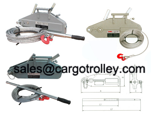 Wire rope pulling hoist with more durable and bett