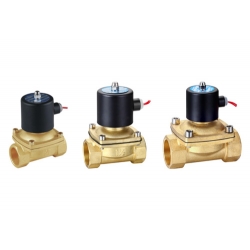 2W Series 2-Position 2-Way Brass Solenoid Valve 