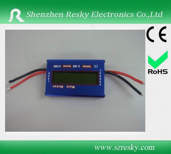 DC watt meter measuring current, voltage