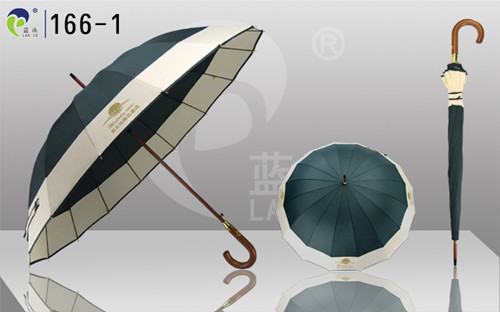 Straight Wooden  umbrella, wooden shaft and handle,customized logo