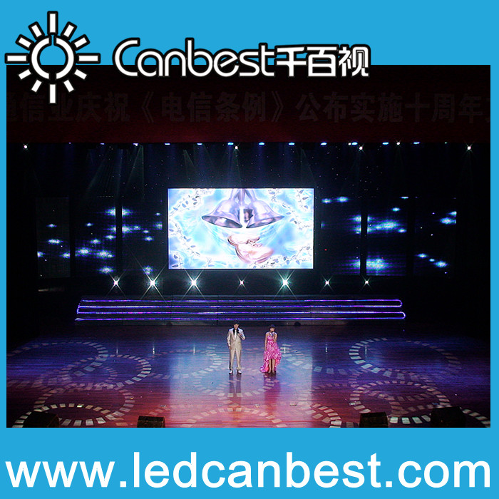 Indoor led event display video background wall